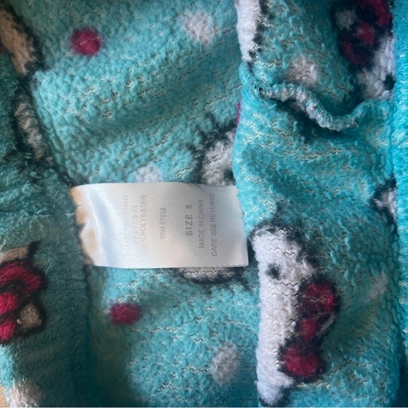 Hello Kitty pajama bundle with Robe, Slippers and Fleece PJ sleeping shorts - Picture 12 of 12